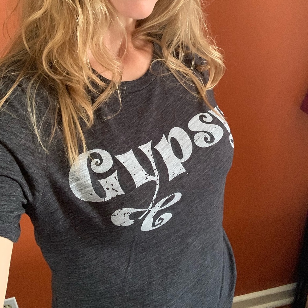 Gypsy tee shirt - artisan hand printed